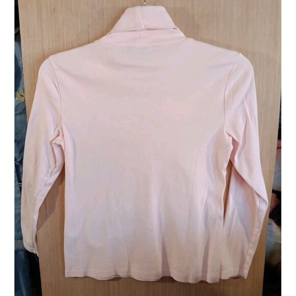 Tommy Hilfiger (L) Pink Womens Turtleneck Long Sleeve - Picture 5 of 6